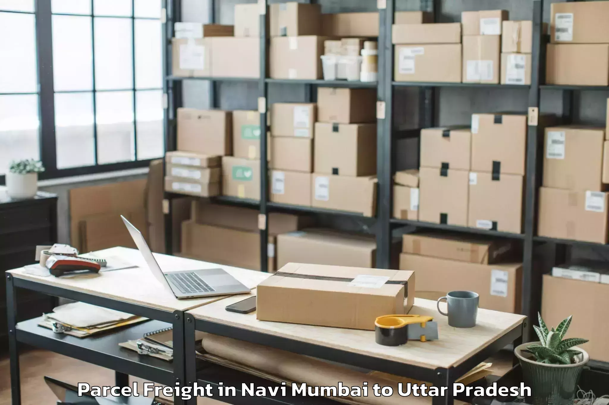 Professional Navi Mumbai to Meerganj Parcel Freight